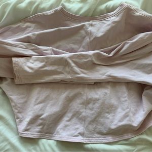 Lululemon cropped sweater - light pink